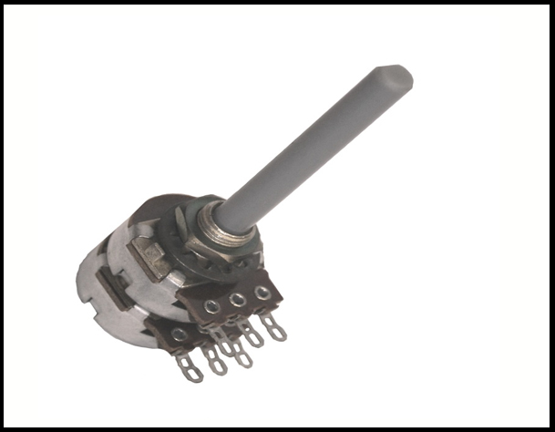 Dual Ganged Control Pots with Straight Spindles - Lin & Log