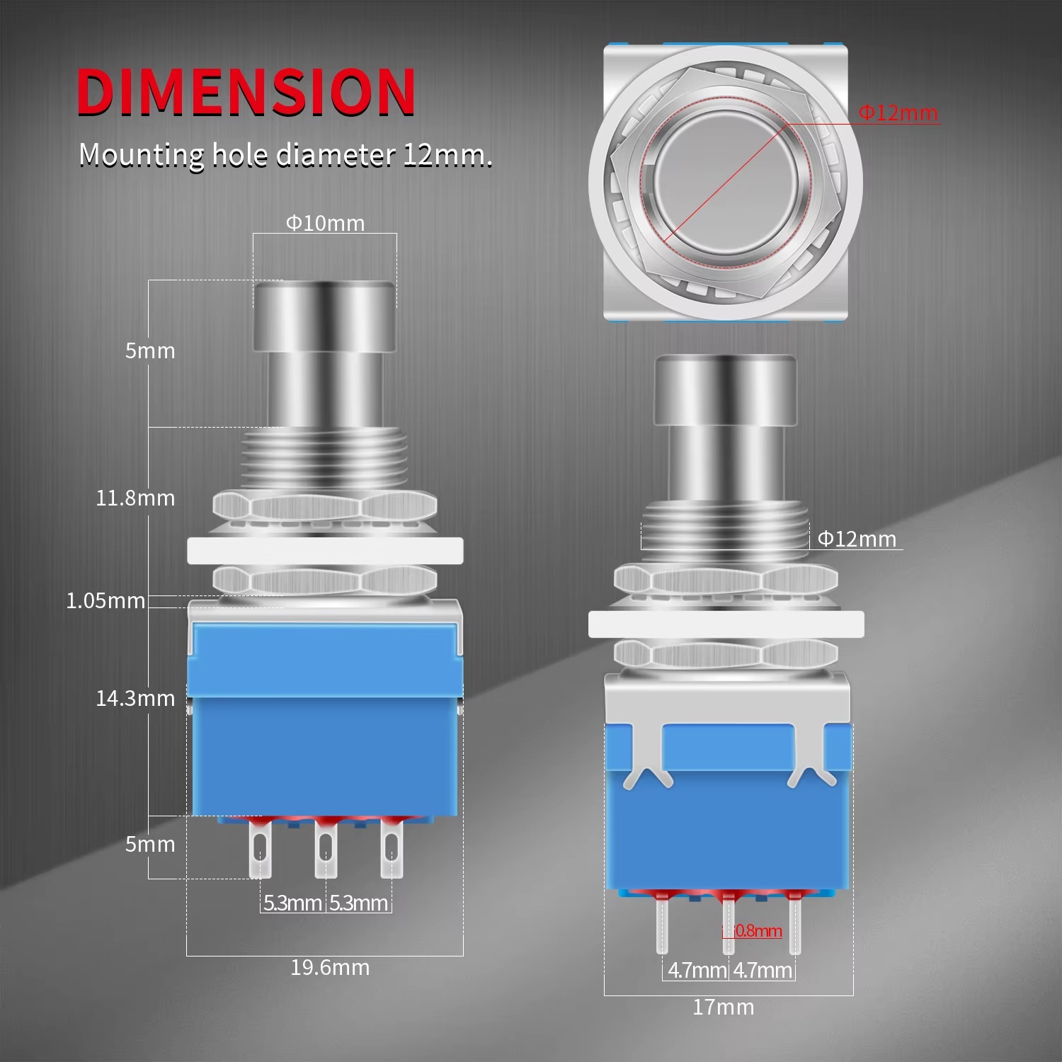 High Quality Landtone 3PDT Heavy Duty Footswitch True Bypass