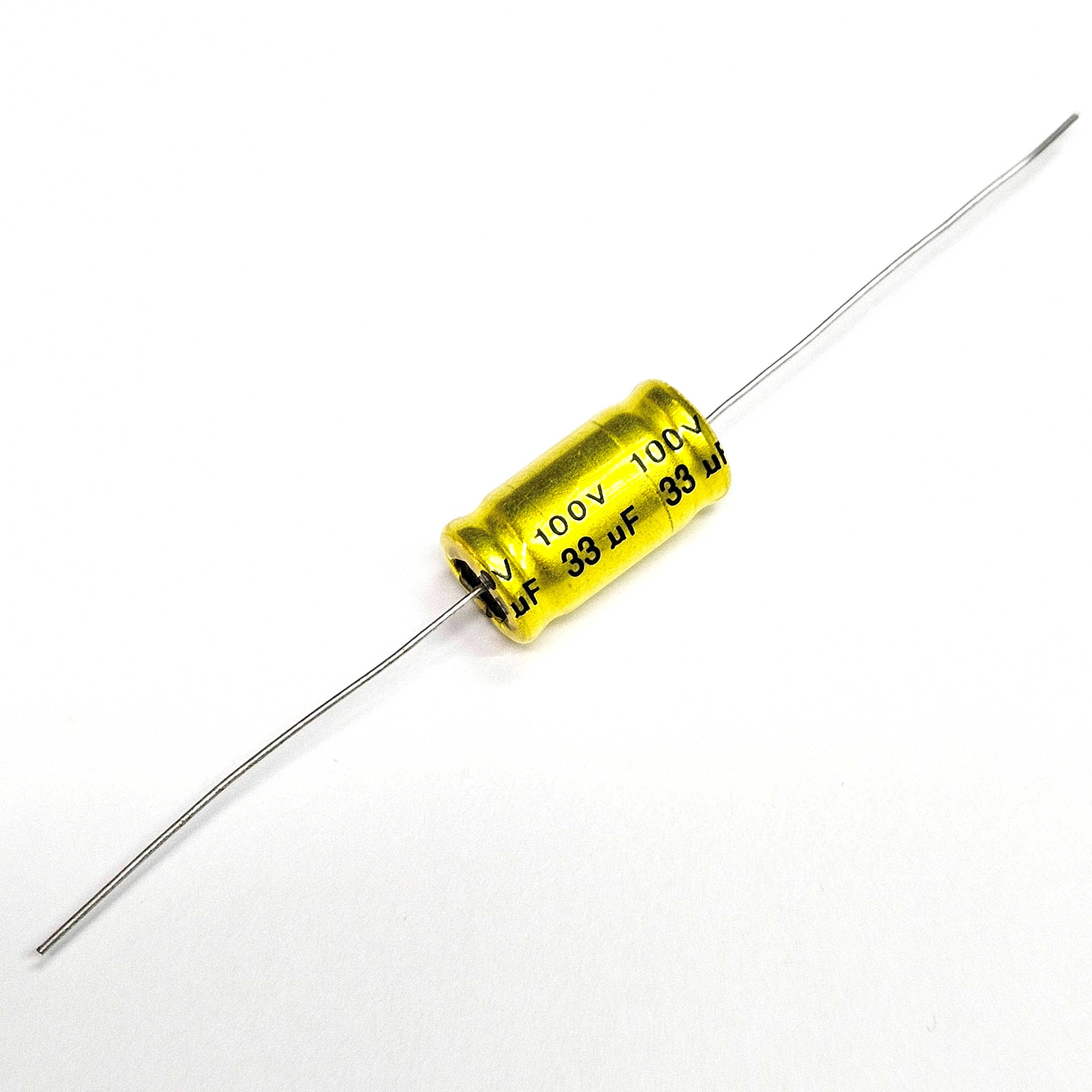 33uf 100V ELUM Bipolar Axial Audio Electrolytic Capacitor