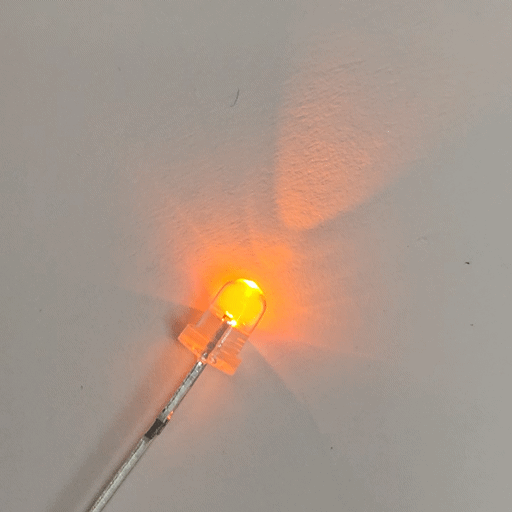 Orange Candle Flame Flicker LED 3mm