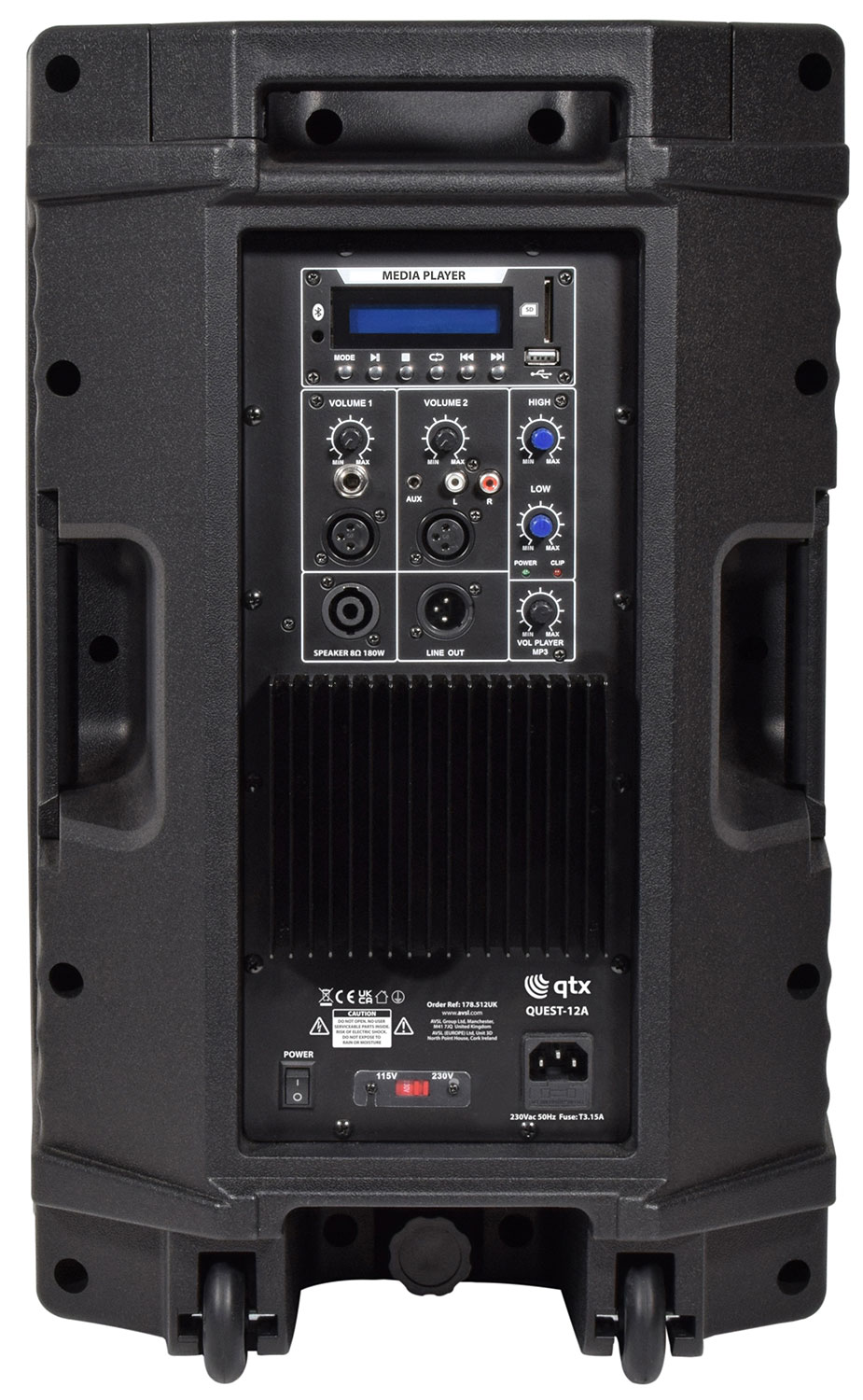 qtx QUEST-12A active speaker cabinet - 720W