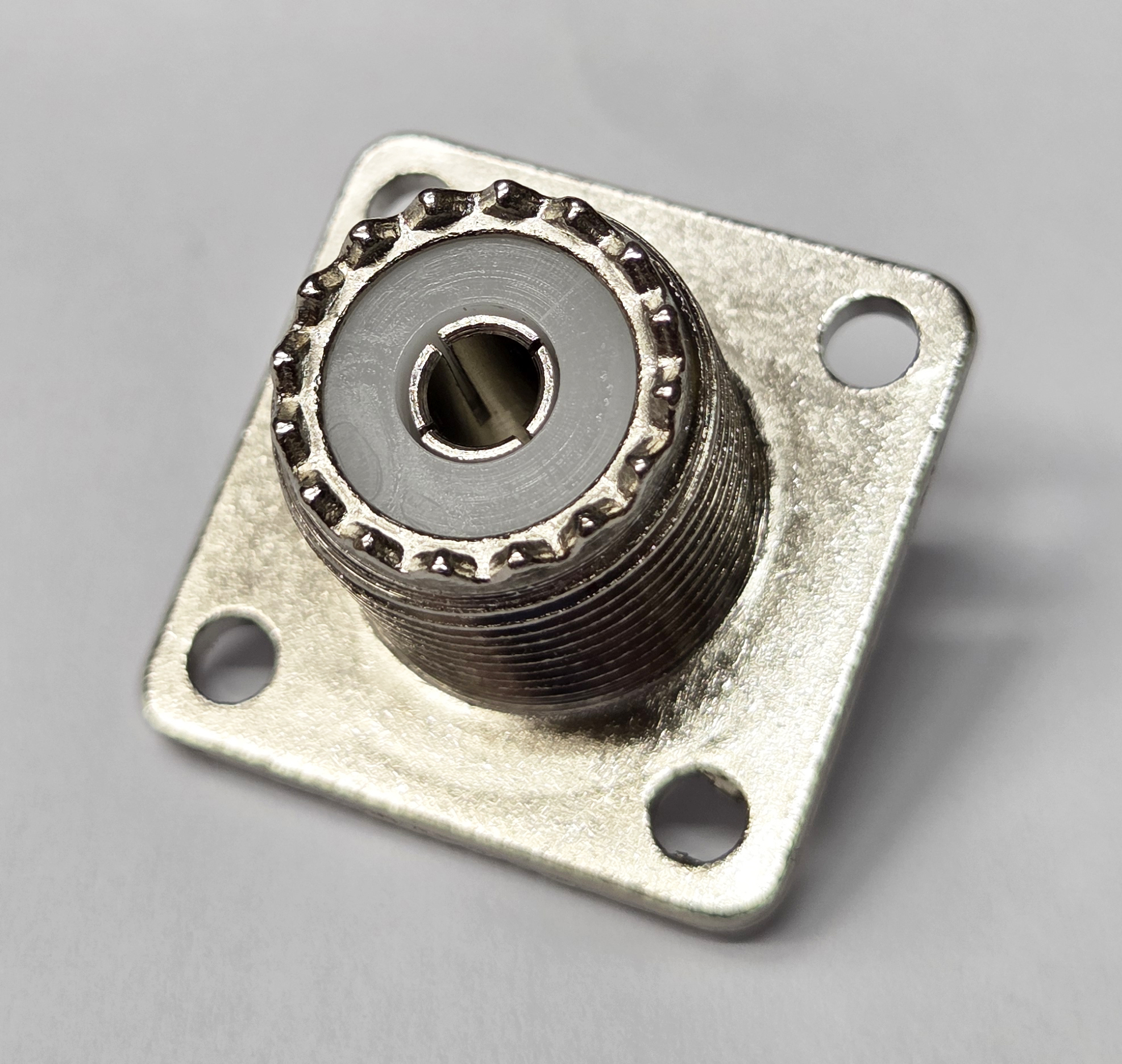 SO239 UHF Square Socket with 4 Mounting Holes