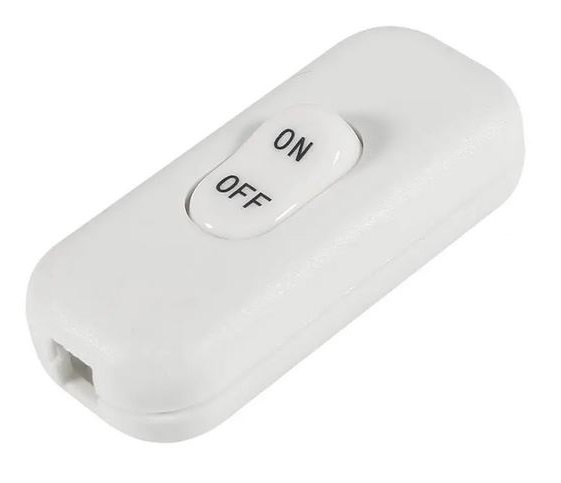 Mains in line through switch 250VAC 6A Slim