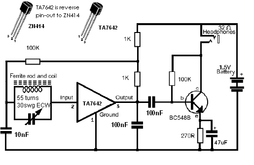 Ta7642 схема включения