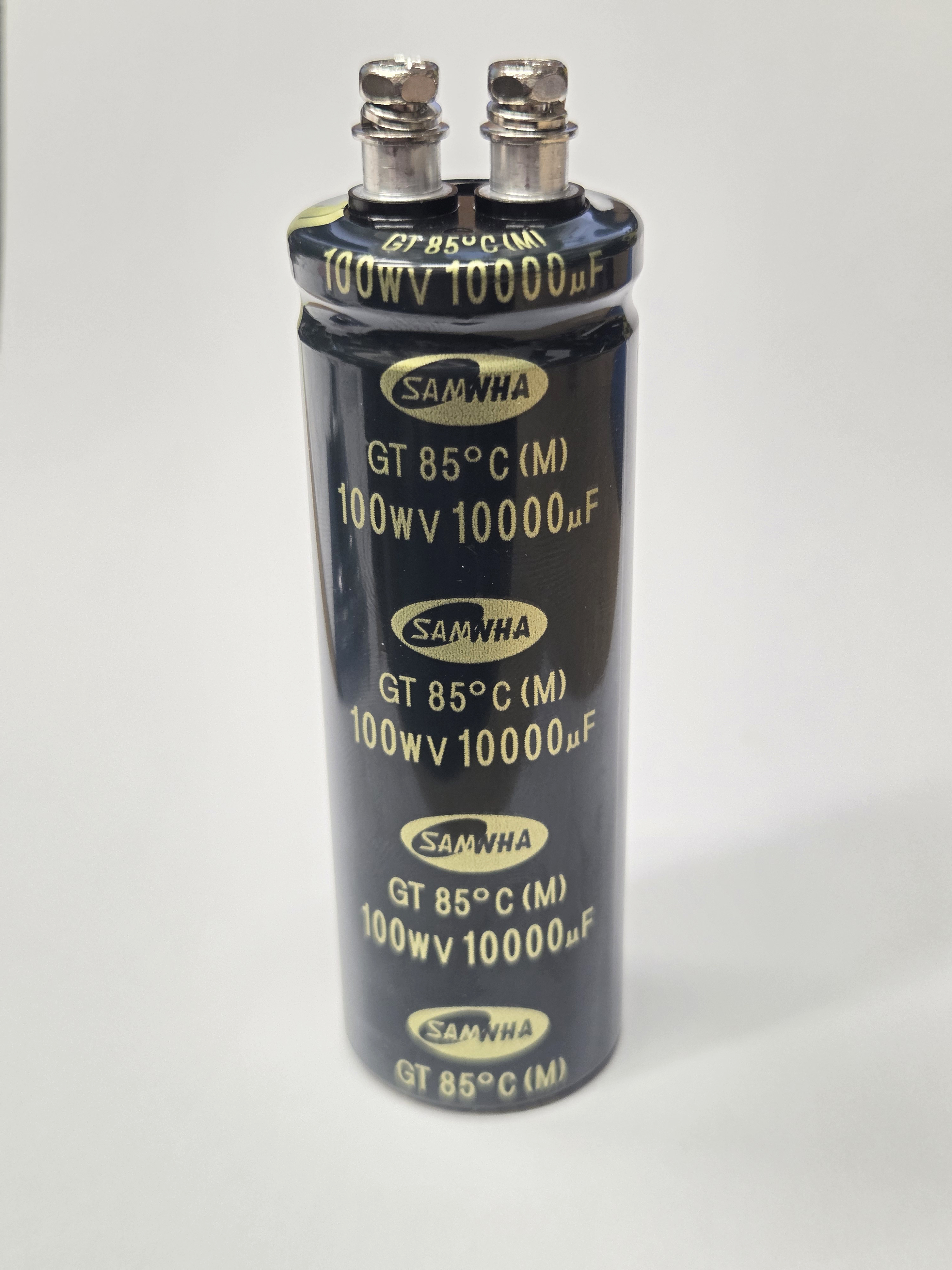 10000uF 100V Electrolytic Large Can Capacitor by Samwha with Terminal Screws