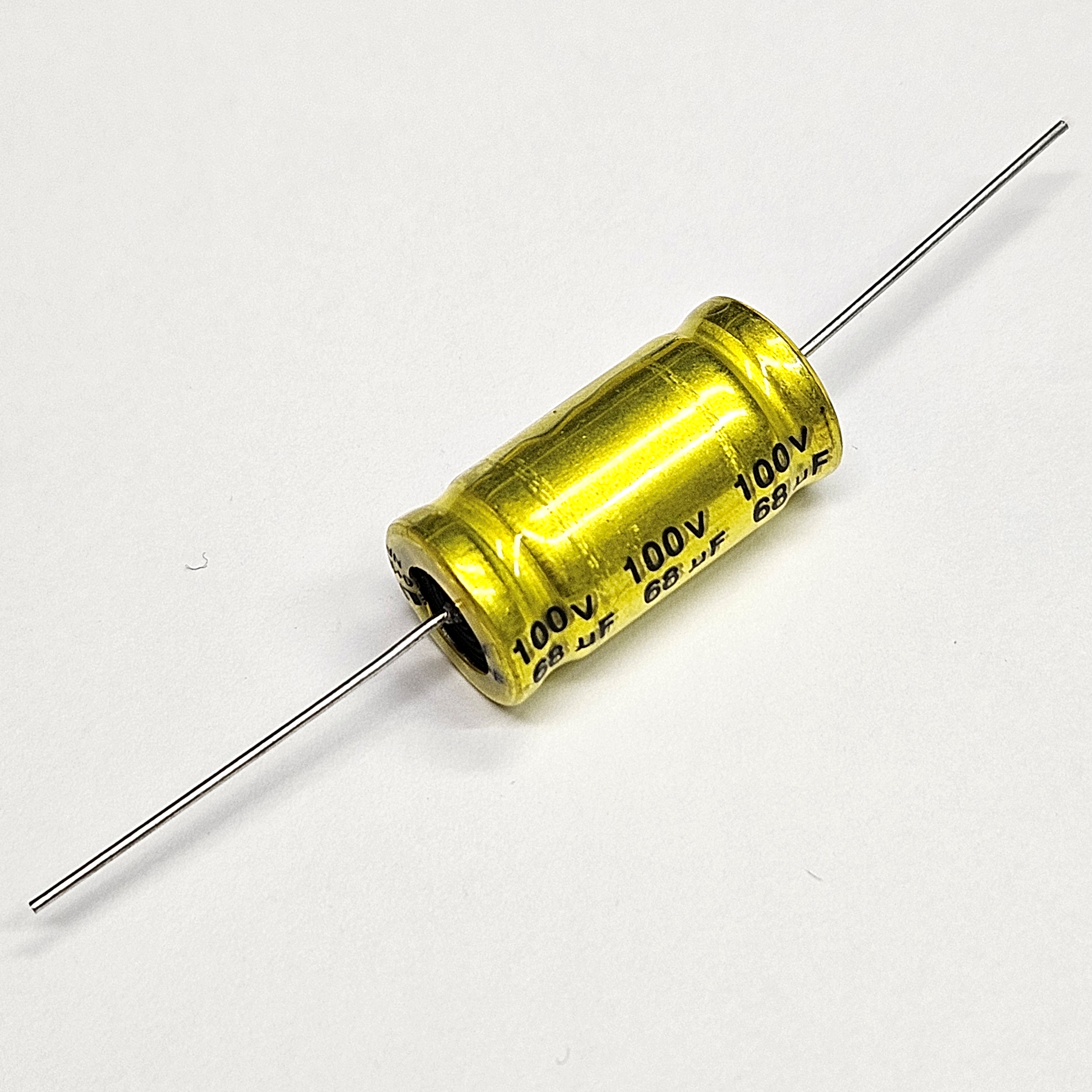 68uf 100V ELUM Bipolar Axial Audio Electrolytic Capacitor