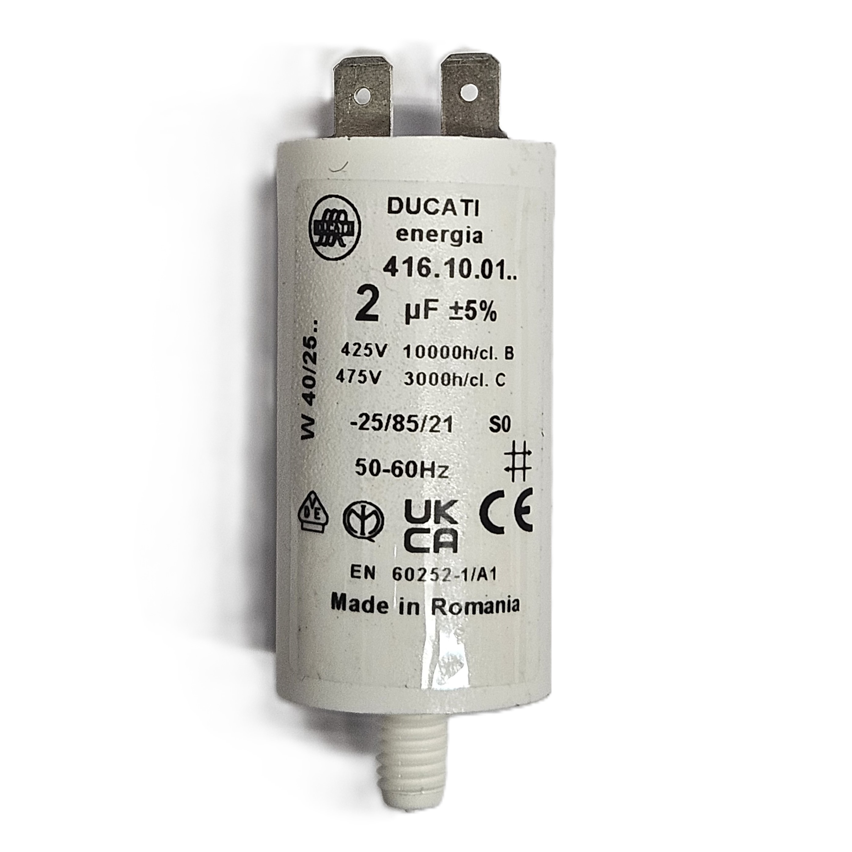 2uF 450VAC Motor Start/Run Polypropylene Capacitor