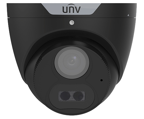 Uniview Super HD 5 Megapixel Black Dome Camera With Built-in Microphone