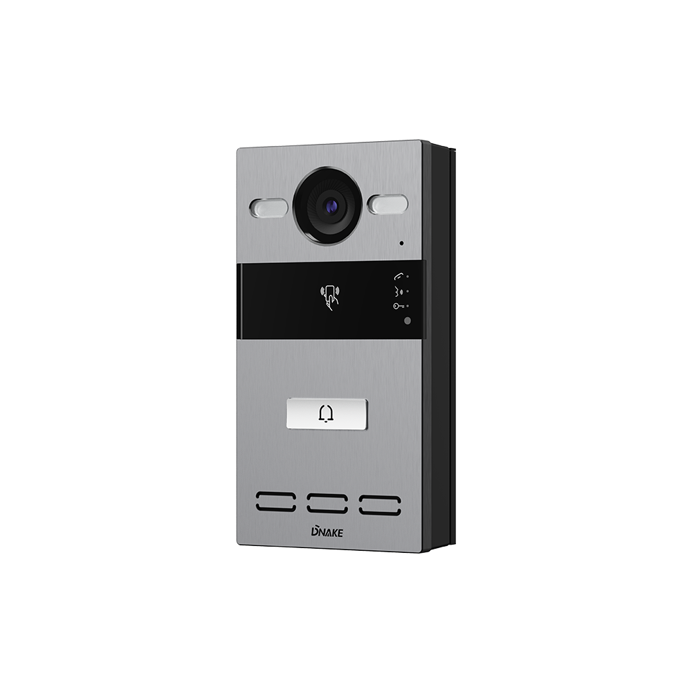 Flush-mounted Aluminium 1 Button SIP Video Door Phone