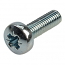 M2.5 Pozi Pan Head Steel Screws. 10mm Long 100 pack M2.5 Pozi Pan Head Steel Screws. 10mm Long 100 pack