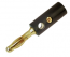 4mm Banana Plug Gold Plated & Stackable - Black Handle 4mm Banana Plug Gold Plated & Stackable - Black Handle