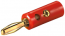 4mm Banana Plug Gold Plated & Stackable. With Red Handle 4mm Banana Plug Gold Plated & Stackable. With Red Handle