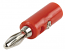 Nickel Plated 4mm Banana Plug Red Handle Nickel Plated 4mm Banana Plug Red Handle
