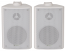 Adastra Pair of White 30W RMS (60W Max) 3 inch Hifi Monitor Speakers