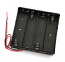 Quadruple 18650 Battery Holder with Wires