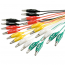Set of 10 Crocodile Clip Leads in 5 Colours Set of 10 Crocodile Clip Leads in 5 Colours
