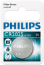 Philips CR2025 Lithium Coin Cell 20 x 2.5mm Philips CR2025 Lithium Coin Cell 20 x 2.5mm