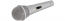 qtx Silver Dynamic Microphone in Durable Plastic