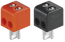 Pair of Red & Black 2 pin DIN Speaker Plugs with Screw Terminals Pair of Red & Black 2 pin DIN Speaker Plugs with Screw Terminals