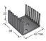 Small Heatsink for TO3 Transistors Small Heatsink for TO3 Transistors