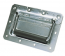 Spring Loaded Bright Steel Drop Handle on Recess Plate Spring Loaded Bright Steel Drop Handle on Recess Plate
