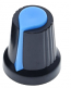 Blue Top 15mm Knob For Splined 6mm Spindle Blue Top 15mm Knob For Splined 6mm Spindle