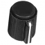 Black Top 15mm Knob with grub Screw for 6.3mm Spindle Black Top 15mm Knob with grub Screw for 6.3mm Spindle