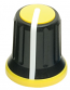 Rean Yellow Coded 15mm Knob for splined 6mm spindles Rean Yellow Coded 15mm Knob for splined 6mm spindles