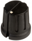 15.5mm Black knob with Marker for 6.3mm Spindles 15.5mm Black knob with Marker for 6.3mm Spindles