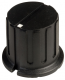 24mm Black knob with Marker for 6.35mm Spindles 24mm Black knob with Marker for 6.35mm Spindles