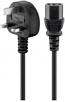 2 Metre High Quality IEC European C13 Socket to UK 3 pin Mains Plug 2 Metre High Quality IEC European C13 Socket to UK 3 pin Mains Plug
