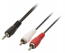 10 Metre Lead with 2 Phono Plugs (RCA) to 3.5mm Stereo Jack Plug