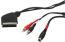 Scart plug to 2 phono (RCA) plugs and S-Video Scart plug to 2 phono (RCA) plugs and S-Video