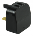 European 2 Pin Plug to UK Mains Lockable Adaptor