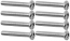 8 Bright M6 Screws 40mm Long 8 Bright M6 Screws 40mm Long