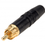 Neutrik Black Metal RCA Phono Plug with Black Band Neutrik Black Metal RCA Phono Plug with Black Band