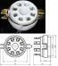 Octal Nickel Plated Valve Holder (tube Socket) Octal Nickel Plated Valve Holder (tube Socket)