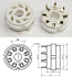 Octal PCB Gold Plated Valve Holder (Tube Socket) Octal PCB Gold Plated Valve Holder (Tube Socket)