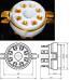 Octal Gold Plated Valve Holder (Tube Socket) Octal Gold Plated Valve Holder (Tube Socket)