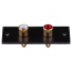 2 Gold Plated RCA (Phono) Sockets on Panel with Mounting Holes