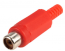 RCA (Phono) Line Socket with Red Cover RCA (Phono) Line Socket with Red Cover