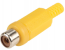 RCA (Phono) Line Socket with Yellow Cover