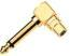 RCA female to 6.3mm Mono Male Adaptor Gold Plated 90 deg