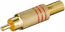 Fully Gold Plated RCA (Phono) Plug with Red Code 7mm Cable Entry