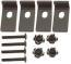 4 each Steel Speaker Clamps, Screws & Nuts 4 each Steel Speaker Clamps, Screws & Nuts