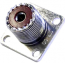 SO239 UHF Square Socket with 4 Mounting Holes SO239 UHF Square Socket with 4 Mounting Holes