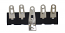5 way Tag Strip - Nickel Plated 5 way Tag Strip - Nickel Plated