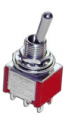 Miniature DPDT Centre Off Biased Both Ways Toggle Switch