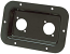 Black Steel Dish with 2 holes for mounting Speakon or Neutrik D XLR Sockets Black Steel Dish with 2 holes for mounting Speakon or Neutrik D XLR Sockets