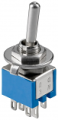 Sub Miniature Toggle Switch DPDT Double Pole Changeover On/On Sub Miniature Toggle Switch DPDT Double Pole Changeover On/On